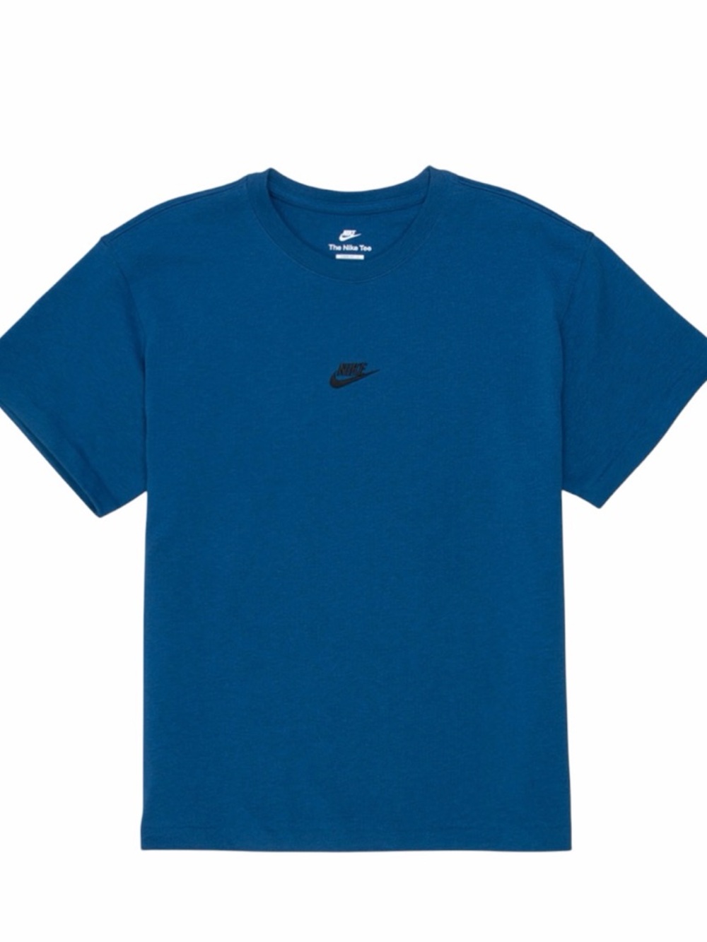 Nike Blue Crew Neck Short Sleeve Boxy T-Shirt Size Medium